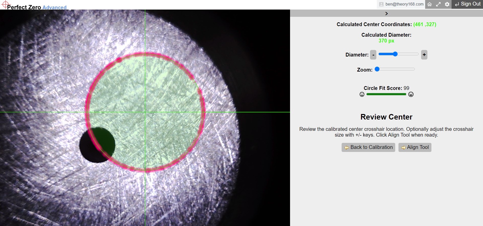 perfect zero cnc alignment software